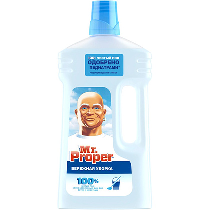 Средство моющее для пола и стен "Mr.Proper Бережная уборка", 1 л