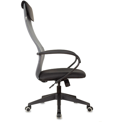 Кресло для руководителя Бюрократ "CH-607 TW-04", Neo Black, сетчатая ткань, темно-серый - 2