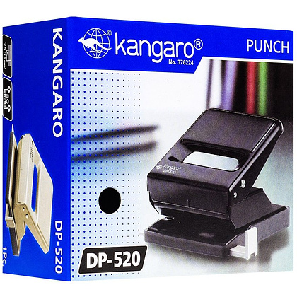 Дырокол Kangaro "DP-520", 25 листов, черный - 3