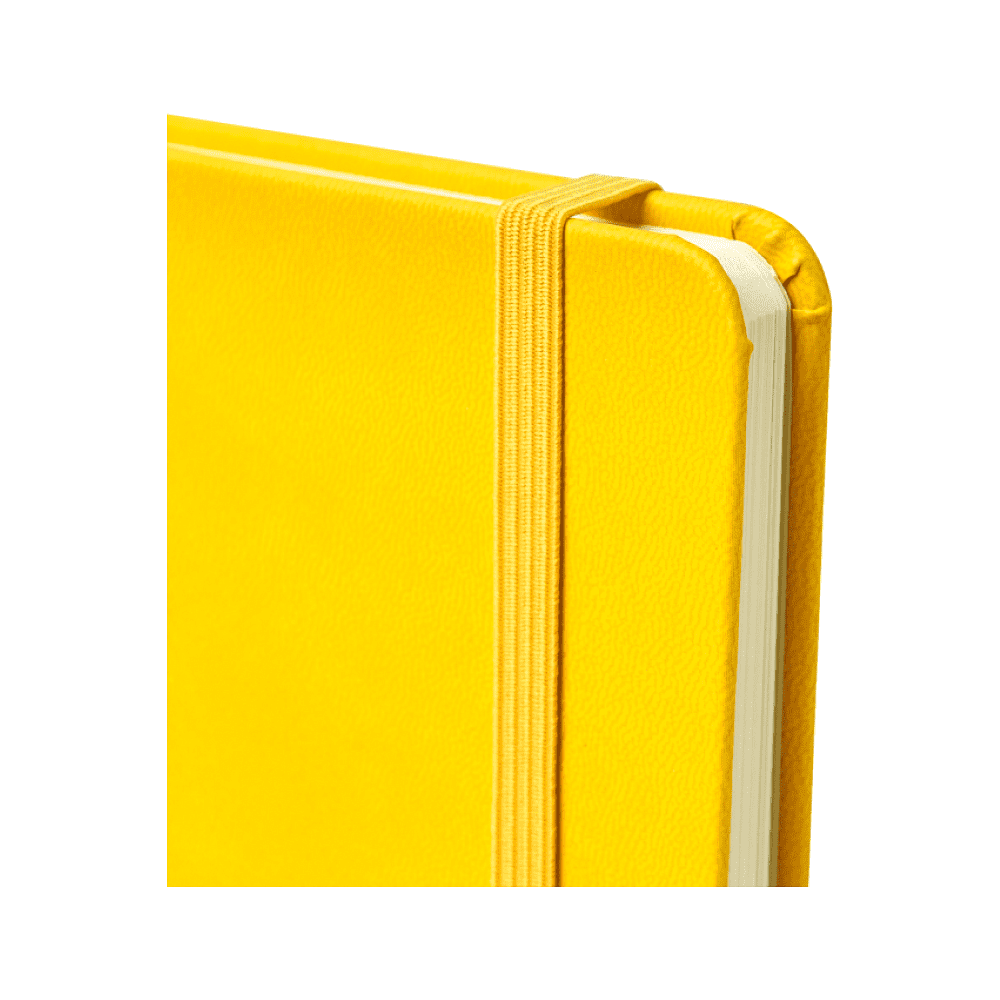 Блокнот "1818-16", А5, 96 листов, на резинке, желтый - 2