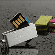 USB Flash 2.0 16 Gb VDM-055, пластик, метал, белый 