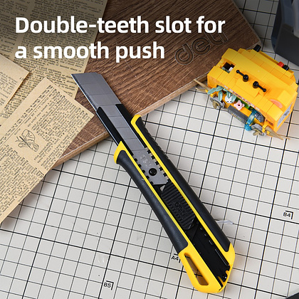 Нож универсальный "Deli DL003H", 18 мм, усиленный - 5