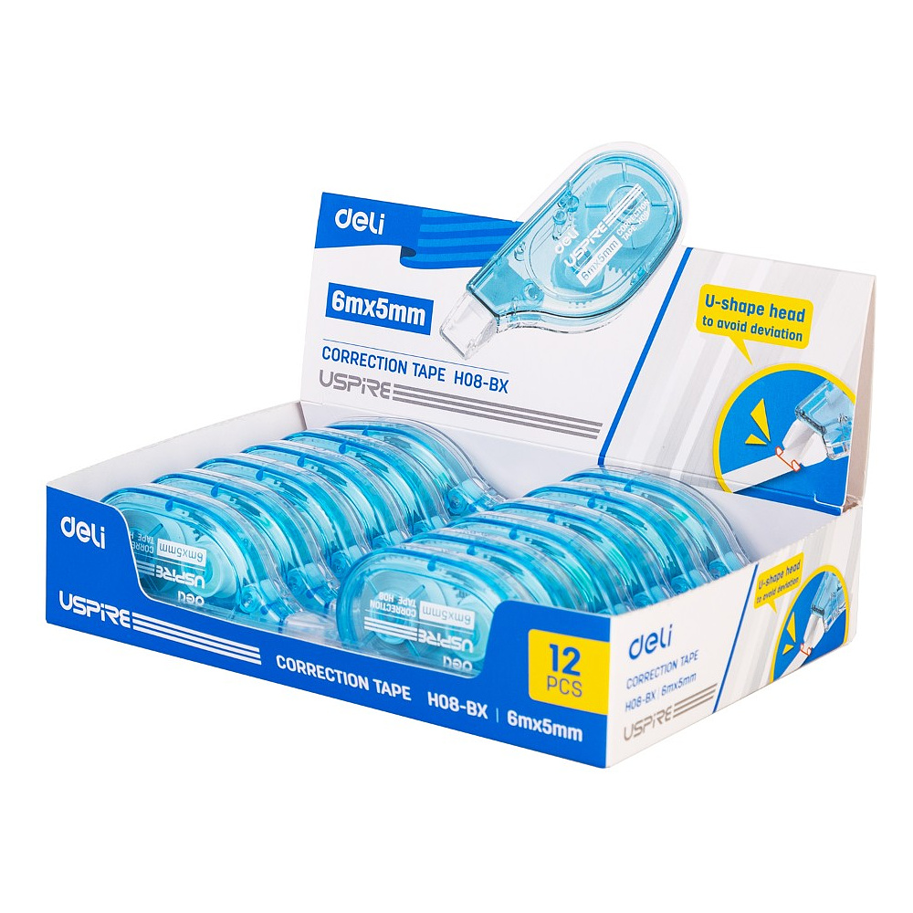 Корректор роллер "Uspire", 6х5 м/мм, голубой - 5