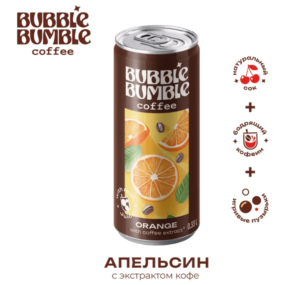 Напиток "Баббл Бамбл кофе апельсин", 0.33 л - 2