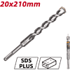 Бур по бетону Deli YS EDH-Y20210, 20 x 210 мм, SDS-PLUS - 2