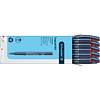 Ручка-роллер "Topball 857", 0.6 мм, красно-синий, стерж. красный - 4