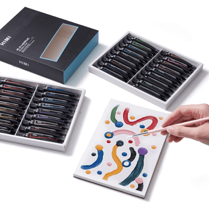 Краски акриловые "Himi.New vision", 36 цветов, тубы - 7
