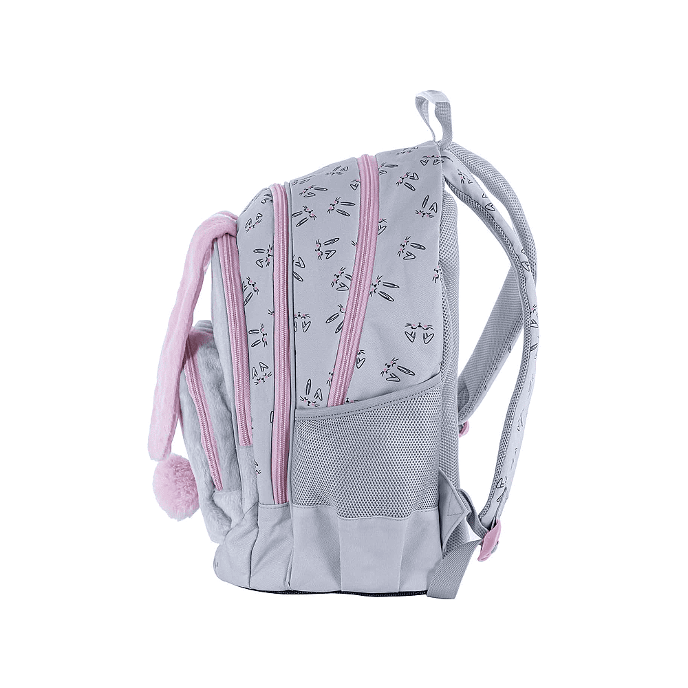 Рюкзак школьный "Honeybunny", серый, розовый - 4