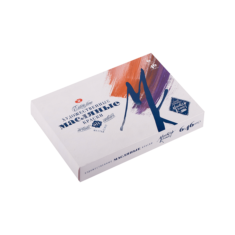 Краски масляные "Мастер-класс", 6 цветов, 46 мл, туба