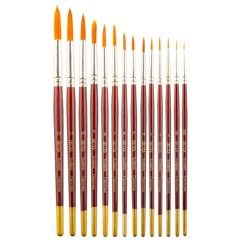 Кисть "Decola", синтетика, круглая, №3 - 3