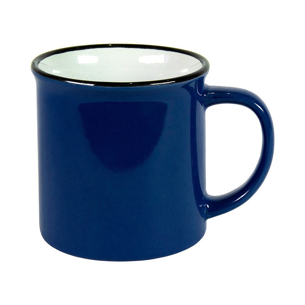 Кружка "Camp", керамика, 280 мл, белый, синий