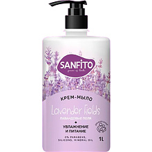 Мыло-крем Sanfito Sensitive, 1 л, лавандовые поля