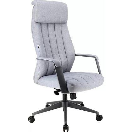 Кресло компьютерное EVERPROF Shanghai, ткань, серый, металл, корпус черный