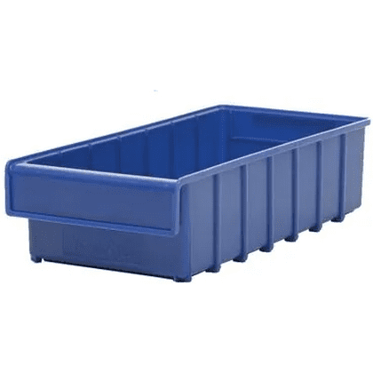 Ящик пластиковый "Практик", 400x185x100 мм, синий