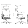 Кресло для руководителя SitZone U-060A, сетка, ткань, черный, 2 шт/упак, -30% - 5