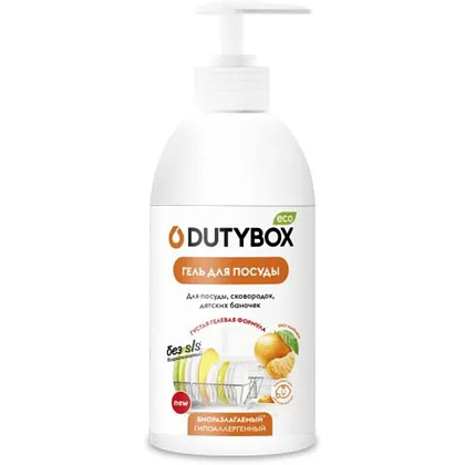 Средство для мытья посуды "Dutybox Spicy mandarin", экологичное, 500 мл