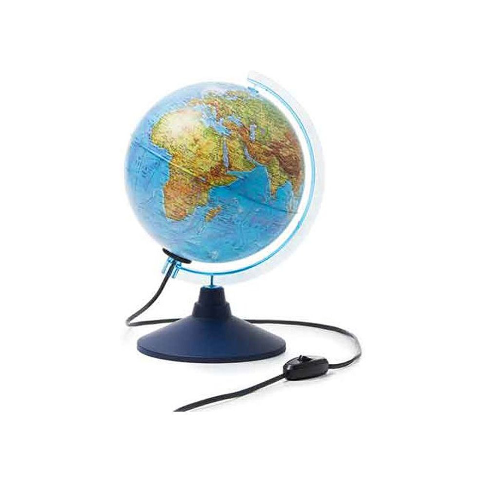 Глобус физический "Мир" с подсветкой, 21 см