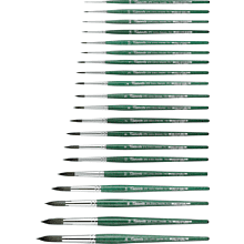 Кисть для рисования "Tintoretto Emerald", синтетика, круглая, №16