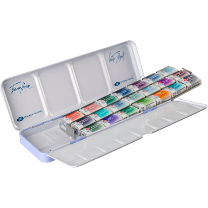 Краски акварельные "Белые ночи грануляция", 21 цвет, кюветы - 10