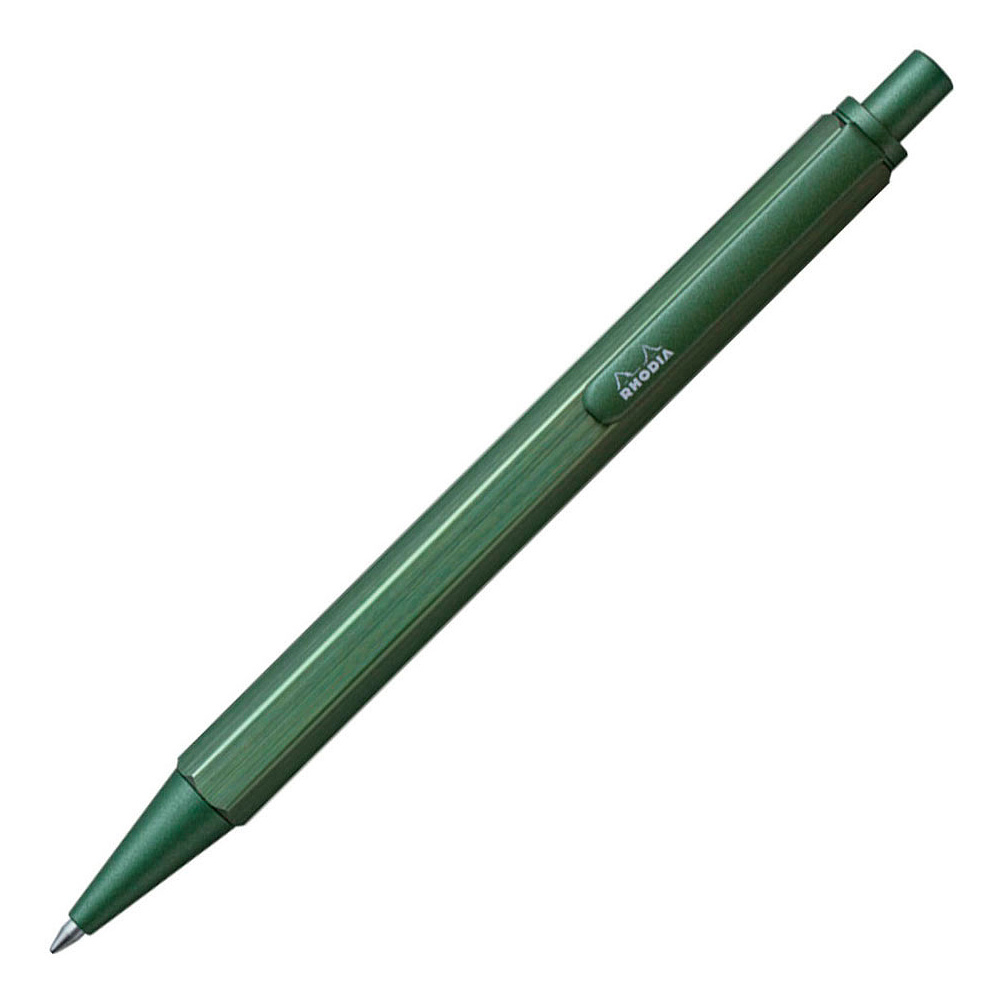 Ручка шариковая автоматическая "scRipt", 0.7 мм, серо-зеленый, стерж. черный