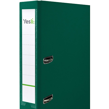 Папка-регистратор "Yesli:", А4, 50 мм, ПВХ Эко, зеленый - 2