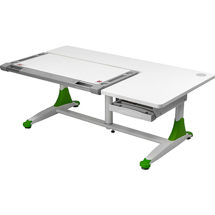Стол Comf-Pro King Desk, 1400х765х(530-770) мм, белый, зеленый - 3