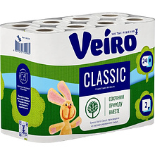 Бумага туалетная "Veiro Classic", 2 слоя, 24 рулона