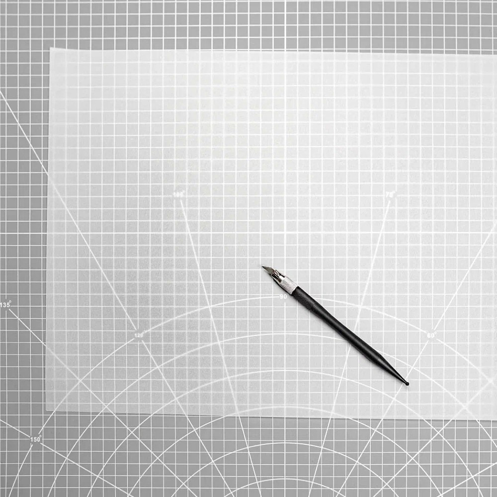 Коврик для резки "Малевичъ", А1, пятислойный, серый - 3