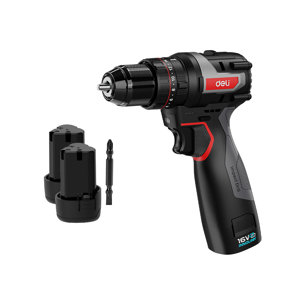 Аккумуляторная дрель-шуруповерт Deli RS EDE-CZ16-1D2 16 В, 45 Нм, 2 АКБ, 2 Ач, сумка
