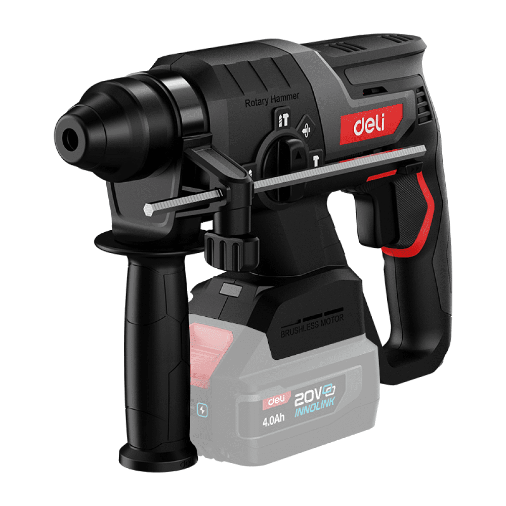 Аккумуляторный перфоратор Deli RS EDE-DC20-2, 20 В, 2 Дж, без АКБ и ЗУ