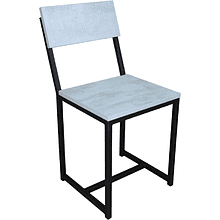 Стул ALLERD RION, металл, ЛДСП, черный муар, Энигма