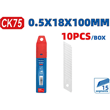 Лезвие для строительного ножа DongCheng D110518 18 мм, 10 шт