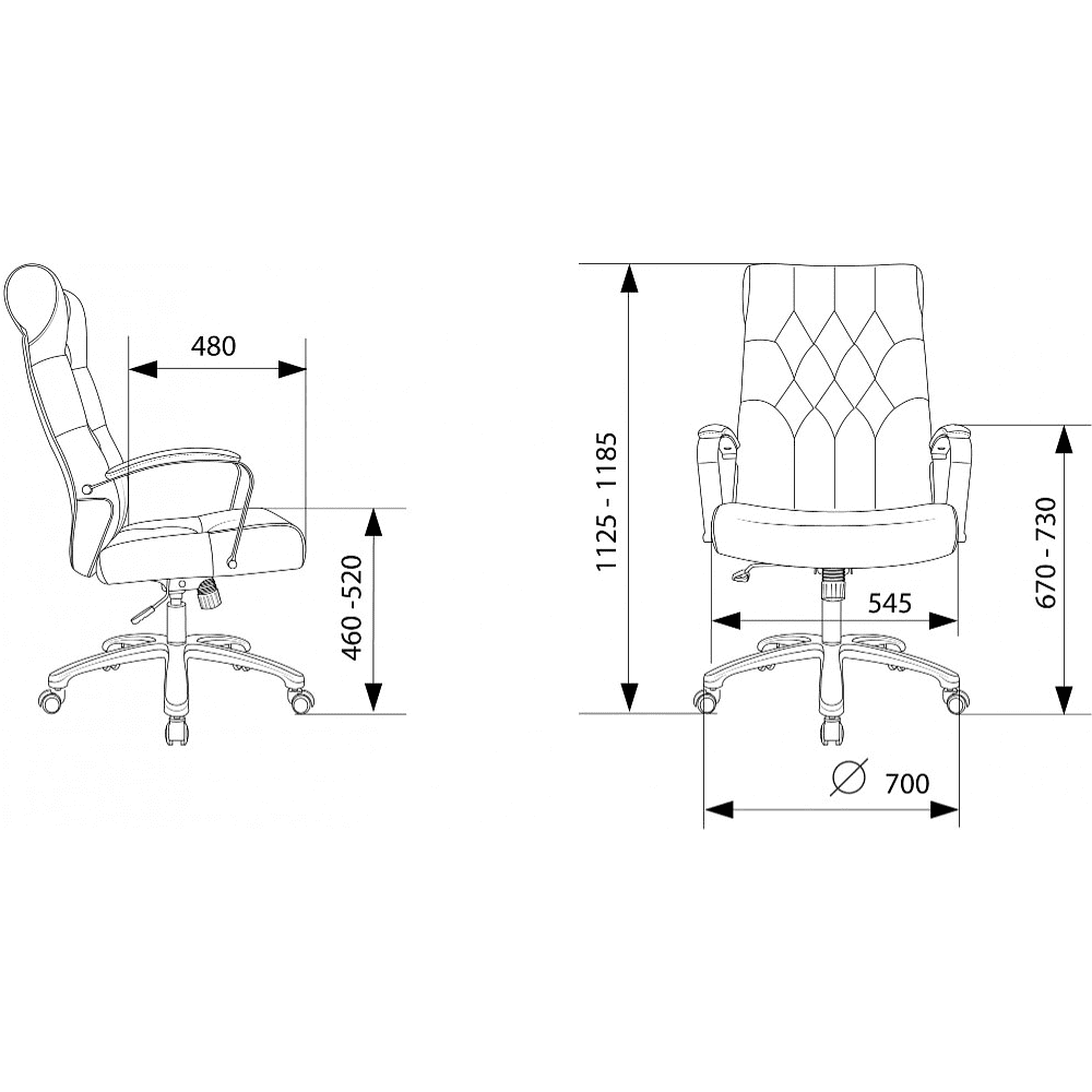 Кресло компьютерное Бюрократ T-9928SL Fabric, ткань, черный - 10