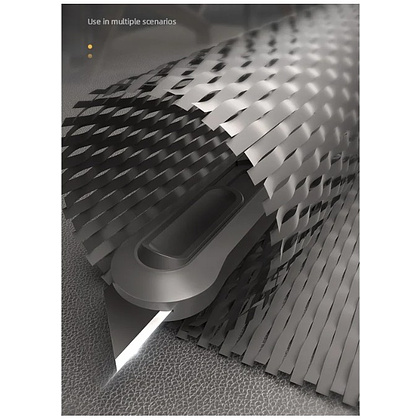 Нож строительный Deli HS EHT4008, 135x30 мм, трапеция, Soft Touch, черный - 4