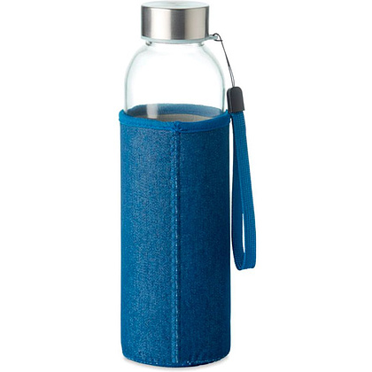 Бутылка для воды "Utah Denim", стекло, 500 мл, прозрачный, синий - 2