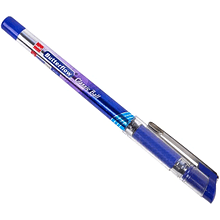 Ручка шариковая "Butterflow", 0.7 мм, синий, серебристый, стерж. синий