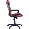Кресло для руководителя Helmi "HL-E02 Income", экокожа, пластик, коричневый - 3