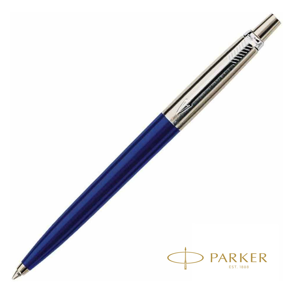 Ручка шариковая автоматическая "Parker Jotter Royal Blue CT", 1.0 мм, синий, серебристый, стерж. синий