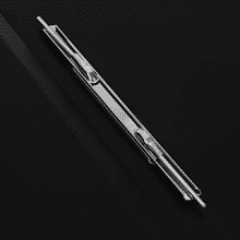 Папка-скоросшиватель А-611 "Стандарт" с карманом, пластик, черный