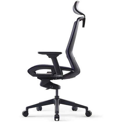 Кресло для руководителя BESTUHL "J15", сетка, пластик, темно-серый - 3
