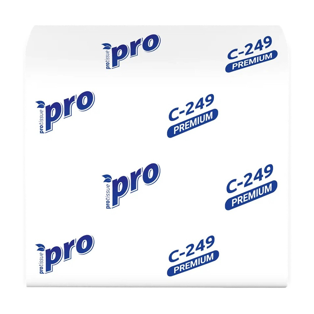 Бумага туалетная PROtissue, 250 листов, 2 слоя, Instant, 100% целлюлоза