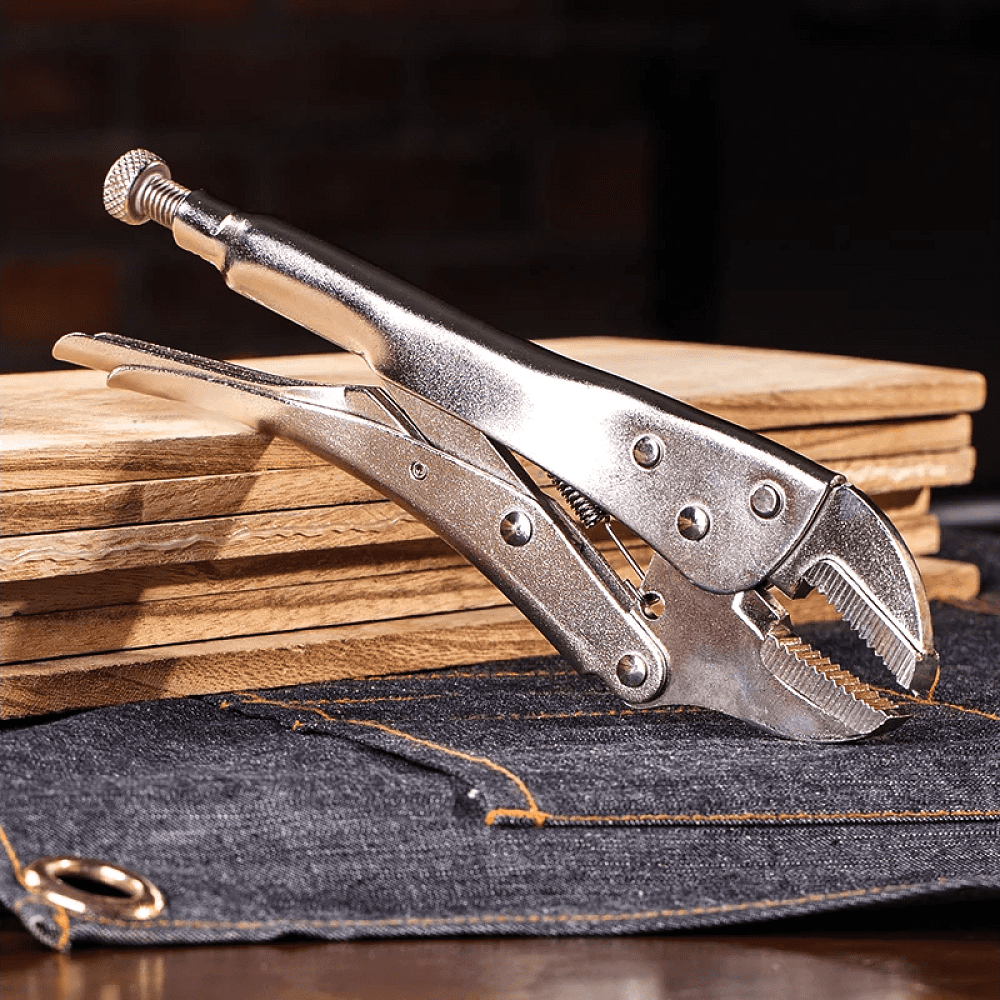 Клещи зажимные Deli YS EDL109010, 220 мм, с фиксатором - 3