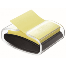 Диспенсер для бумаги "POST-IT PRO-B-1SSCY-R330", пластик, черный + 1 блок бумаги для заметок