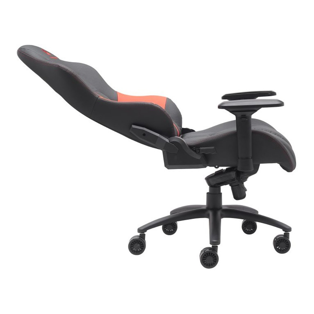 Кресло игровое EVERPROF "Jaguar", экокожа, металл, черный, красный - 6