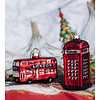 Украшение новогоднее "Телефонная будка", красный - 3