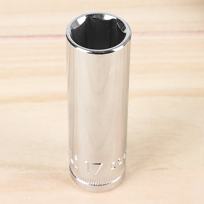 Головка торцевая шестигранная Deli YS EDQ4317 1/2", 17 мм, глубокая, серебристый - 4