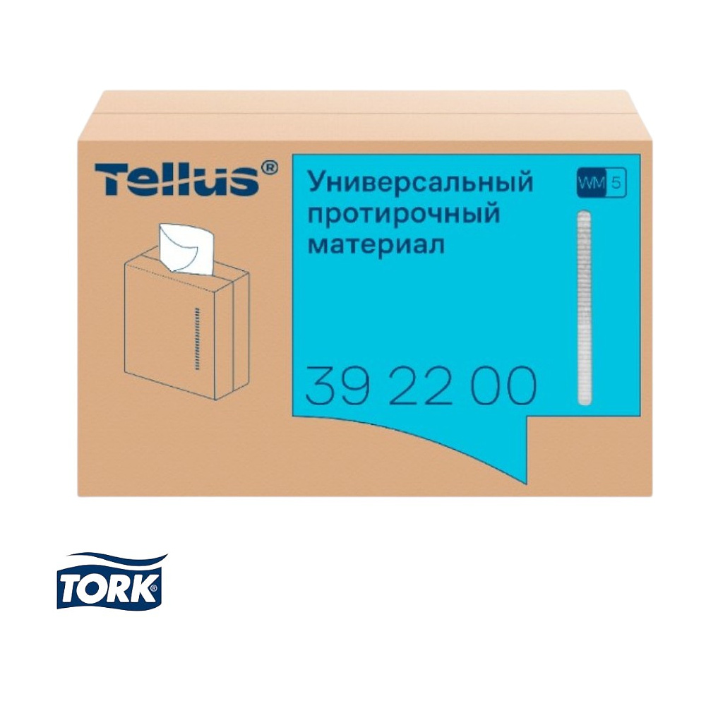 Протирочный материал нетканый Tellus, универсальный, 1 слой, 120 листов, WM5