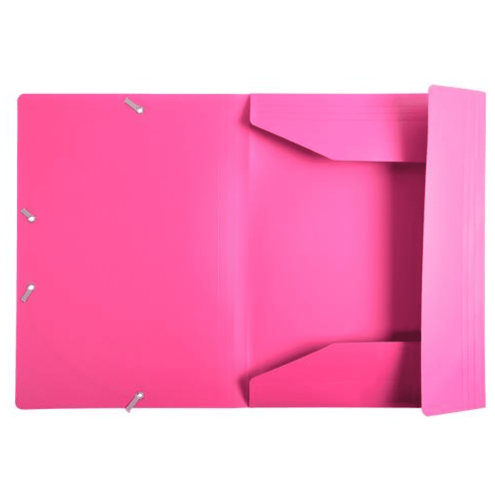 Папка на резинках "Exacompta", A4, 15 мм, полипропилен, розовый - 2