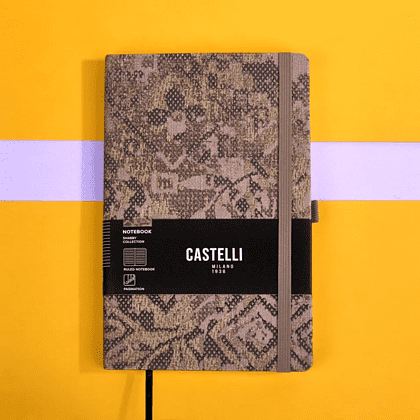 Блокнот "Shabby brown texture", А5, 96 листов, линейка, коричневый - 6