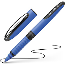 Ручка-роллер "Schneider One Hybrid C", 0.3 мм, синий, черный, стерж. черный